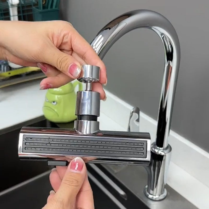 Splash-Free Rotating Kitchen Faucet – Smart Water-Saving Nozzle